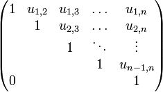 Matrice unitriangulaire